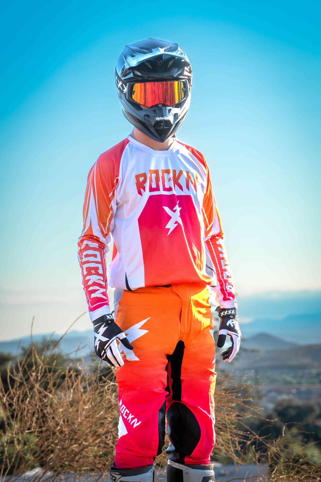 Gradient Orange/pink Vented Jersey (in stock)