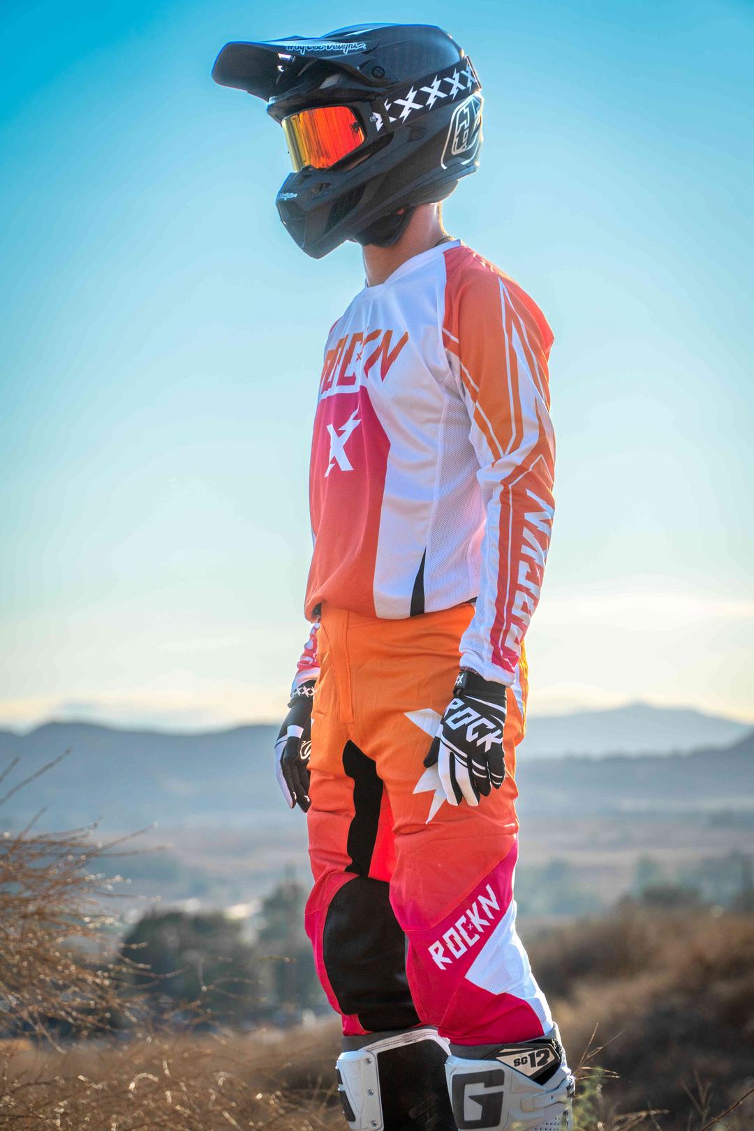 Gradient Orange/pink Vented Jersey (in stock)