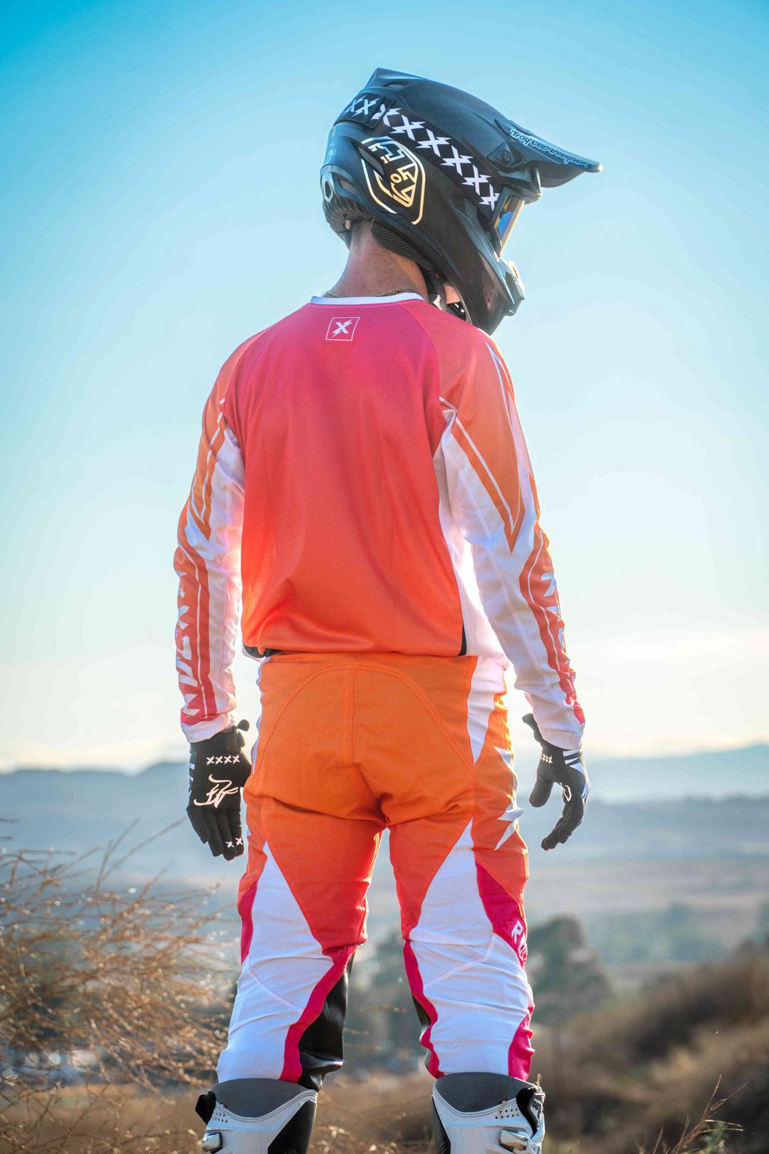 Gradient Orange/pink Vented Jersey (in stock)