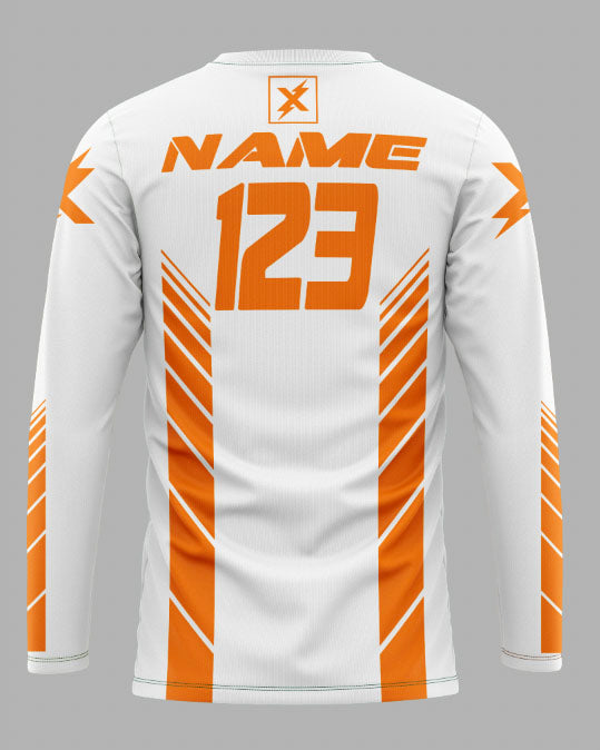Elite Jersey Speed Lines White/Orange