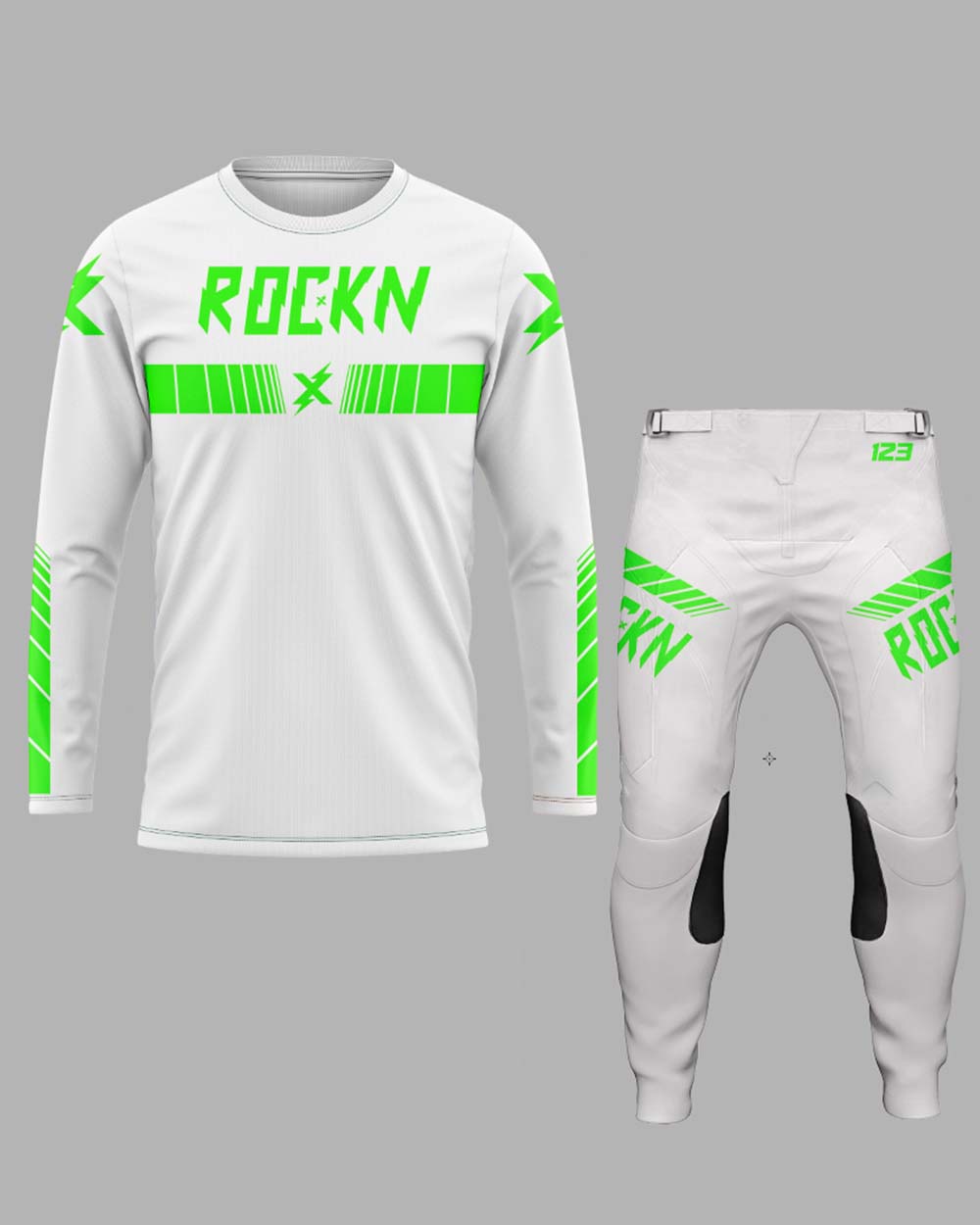 Elite Speed Lines White/Green Set