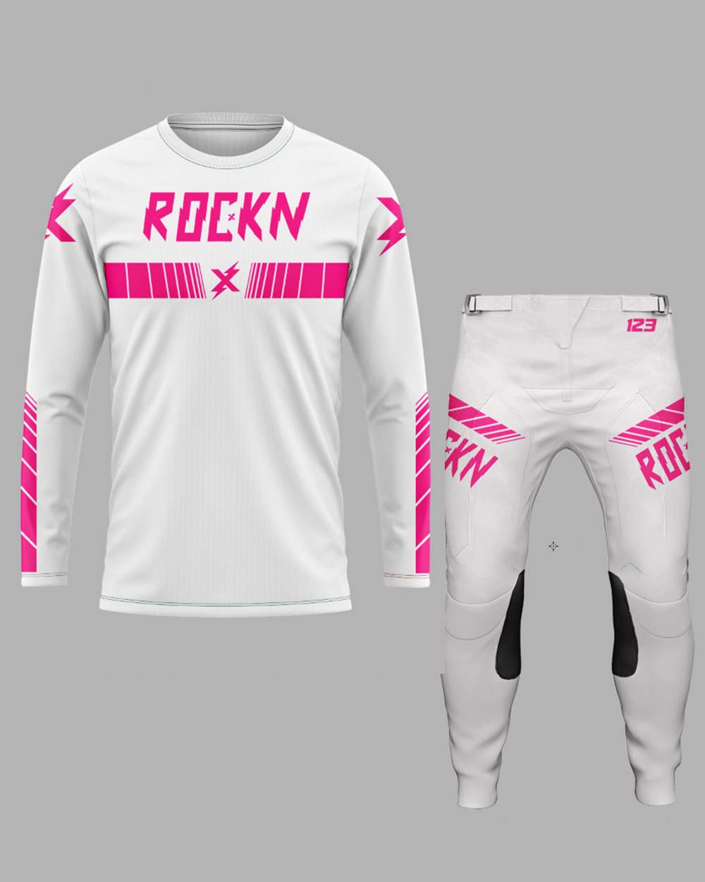 Elite Speed Lines White/Pink Set