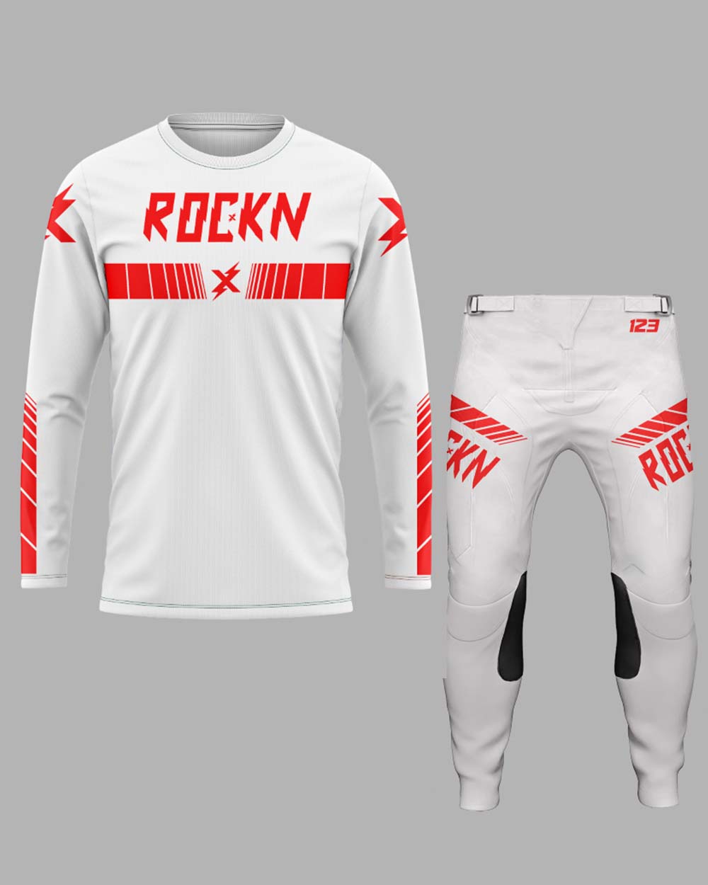 Elite Speed Lines White/Red Set
