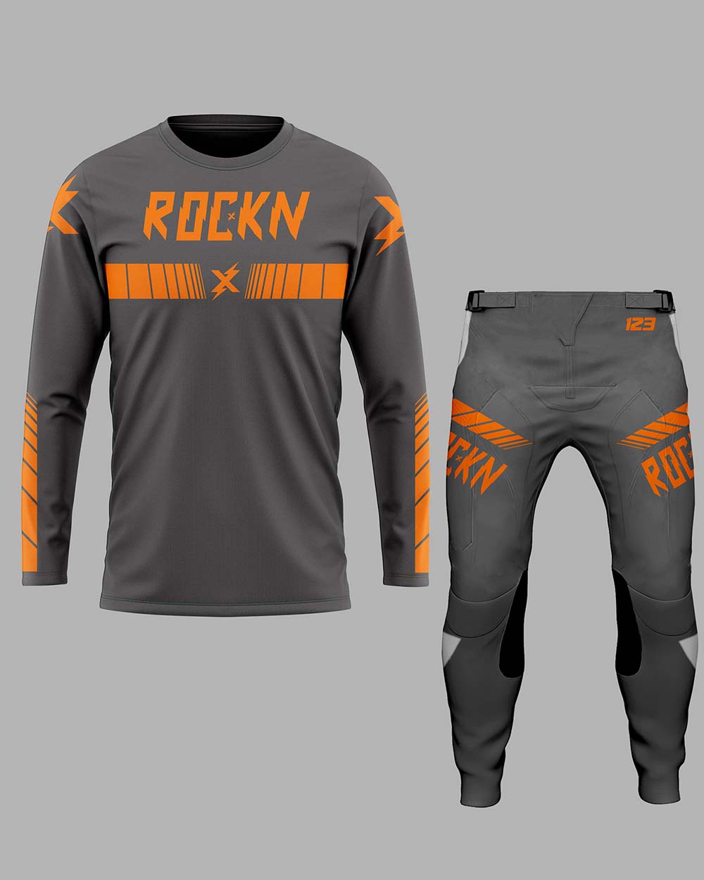 Elite Speed Lines Grey/Orange Set
