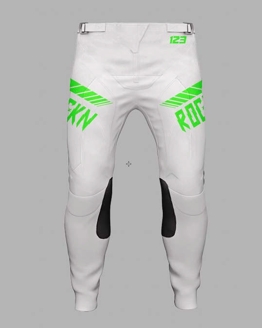 Elite Pants Speed Lines White/Green