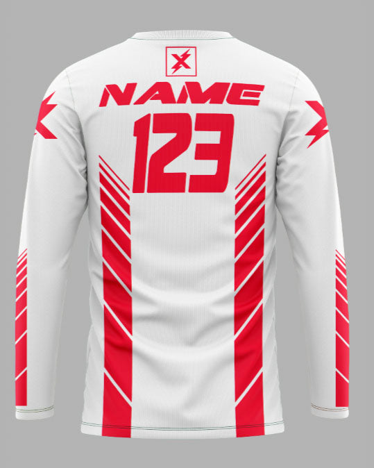 Elite Jersey Speed Lines White/Red