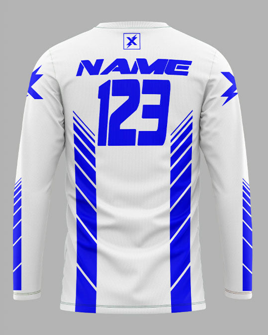 Elite Jersey Speed Lines White/Blue