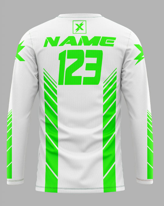 Elite Jersey Speed Lines White/Green
