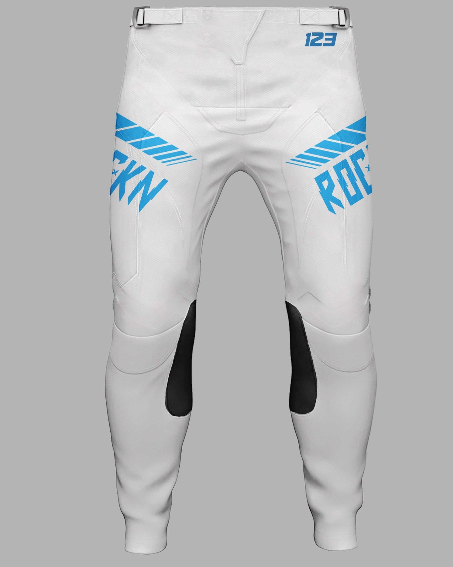 Elite Pants Speed Lines White/Cyan