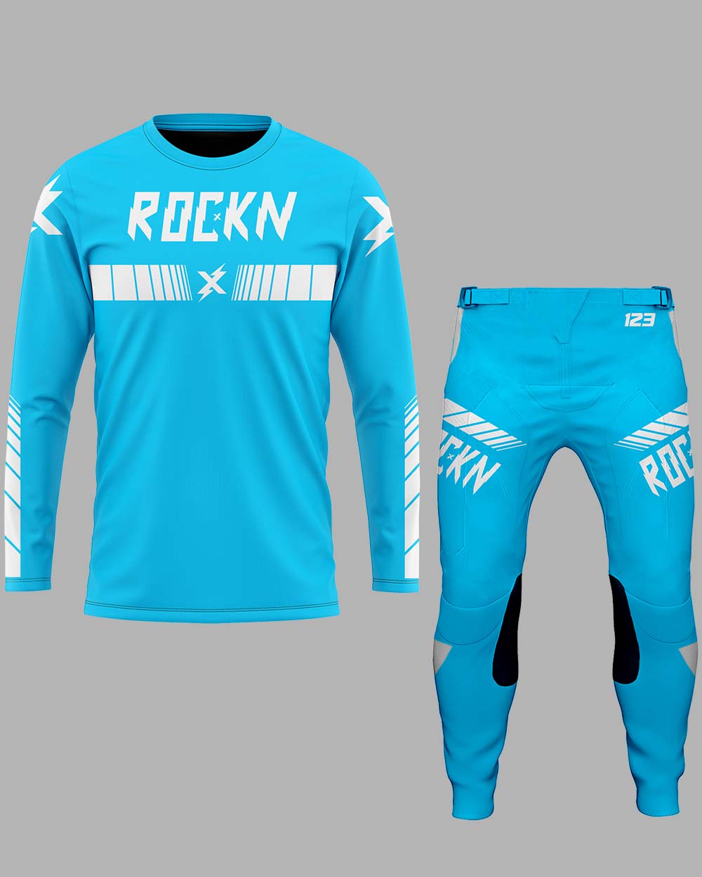 Elite Speed Lines Cyan Set