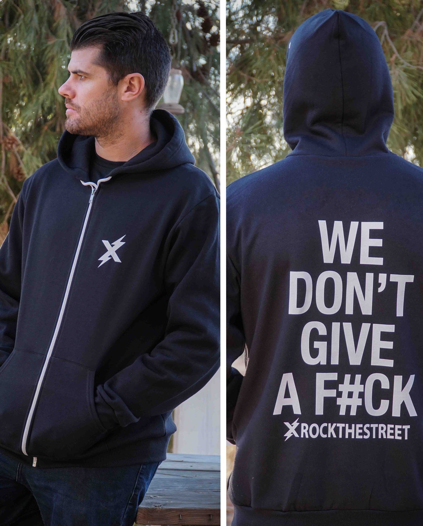 Zip Hoodie WDGAF W/Hood Print