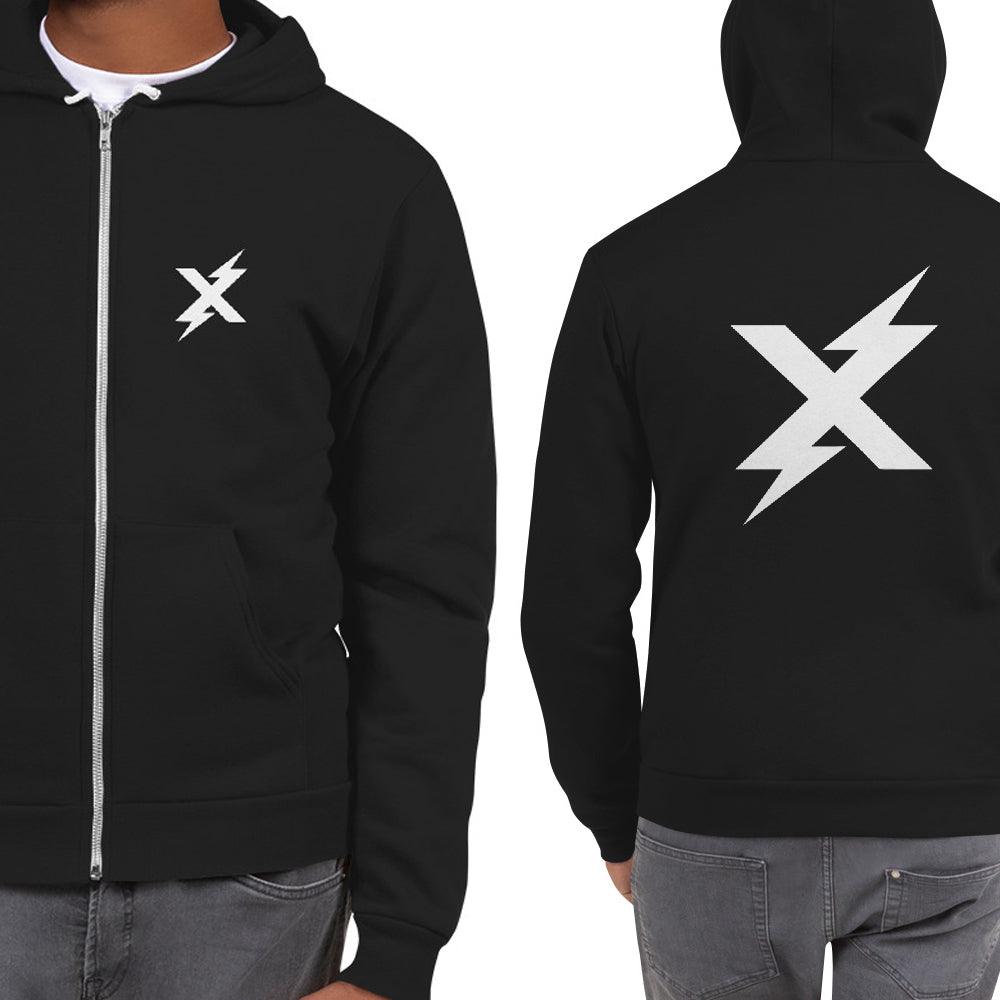Zip Hoodie - Big X - Rockn Clothing
